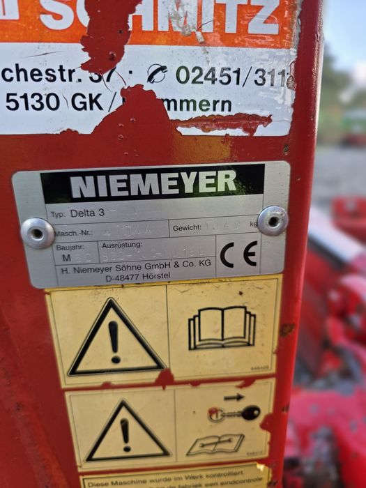 Pług obrotowy 4  niemayer delta 3 ażurowy nie kverneland lemken