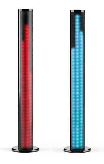 Колонка Auna Light Up Tower 40 W BТ LED USB FM черная