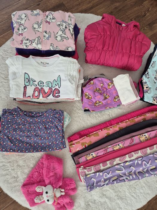 Mega paczka ubrań dla dziewczynki rozmiar 110