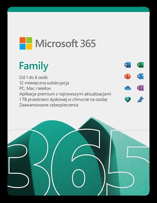 Microsoft 365 Word Excel 1Tb chmura