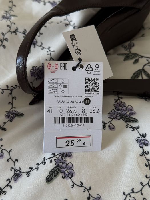 Нові слігбеки туфлі bershka бордо