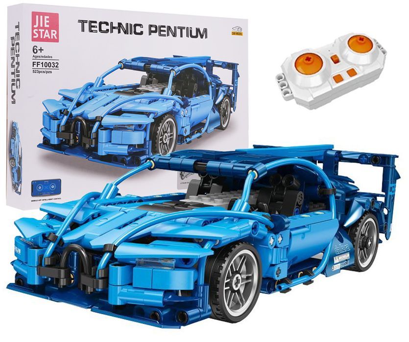 Zestaw Klocków Autko 523El. Niebieski