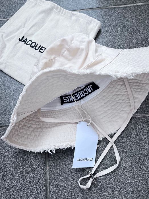 Панама панамка Jacquemus Жакмюс біла, світлий беж, темний беж
