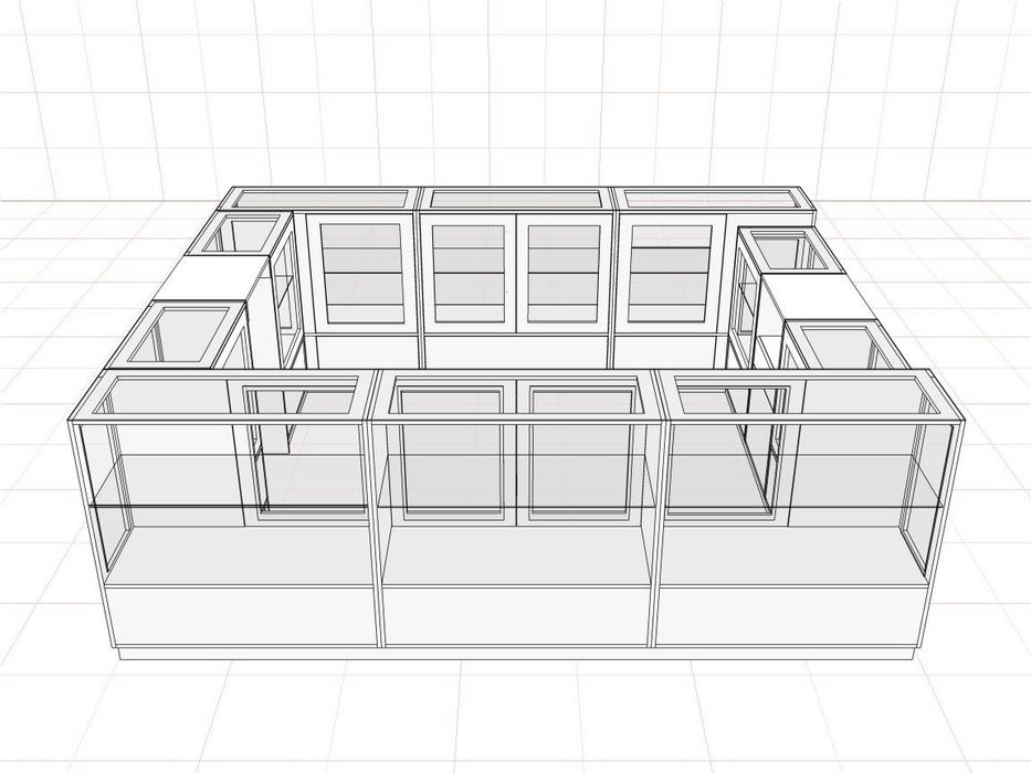 Sprzedam pustą wyspę handlową 3x3.5