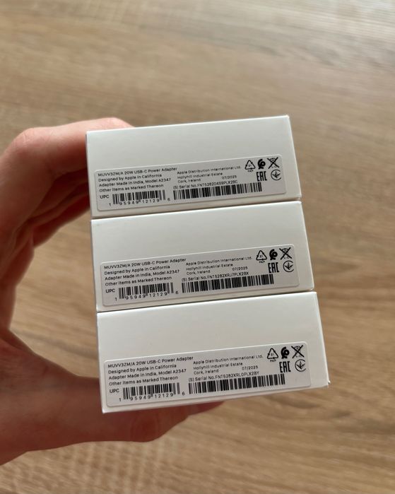 Швидка зарядка для iPhone 100% Орігінал Apple 20W USB-C Зарядний блок