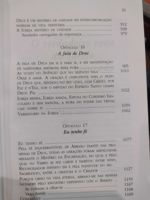 Luz na noite, O Mistério da Fé dado em sabedoria amorosa