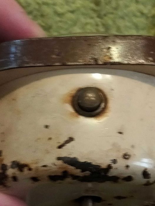 Mera-Poltik zegar stojący z budzikiem ( do renowacji,)