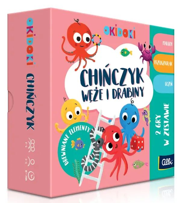 Okidoki. Chińczyk. Węże i drabiny. Albi