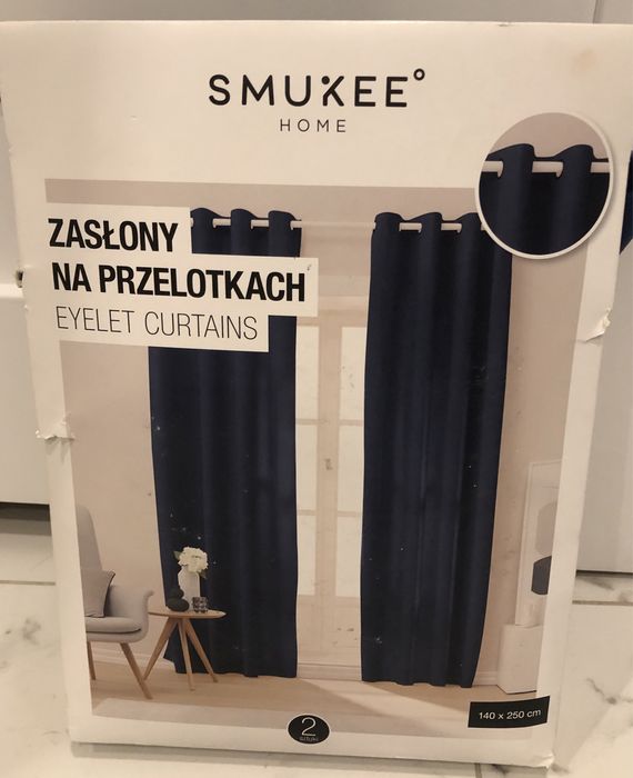 Zaslony aksamitne na przelotkach 140x250 Lublin • OLX.pl