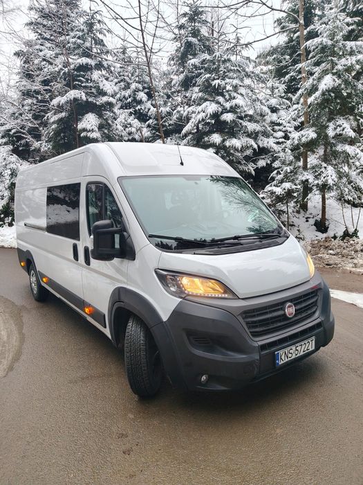 Fiat Ducato maxi  stan idealny wat 2.3 2019r brygadówka doka7 osób LED