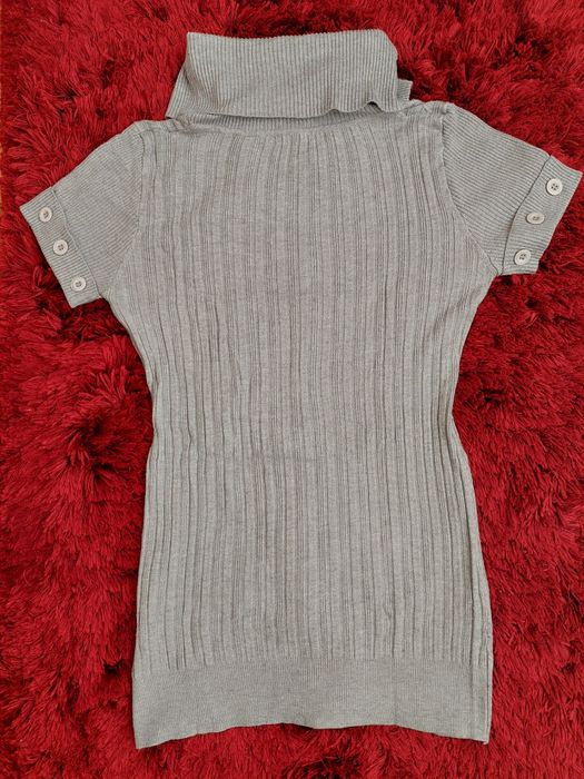 Camisola de malha cinza