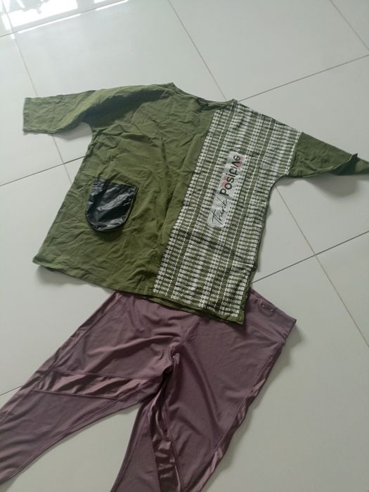 Leginsy bluzka damska 52