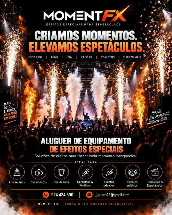 Aluguer Máquinas Efeitos Especiais