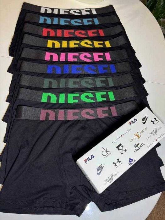 Чоловічі чорні труси Diesel. Мужские черные боксеры Дизель