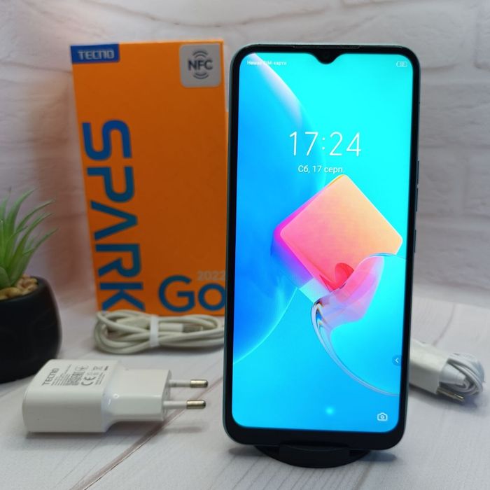 Продам телефон Tecno Spark Go 2022 2/32Gb NFC в гарному стані
