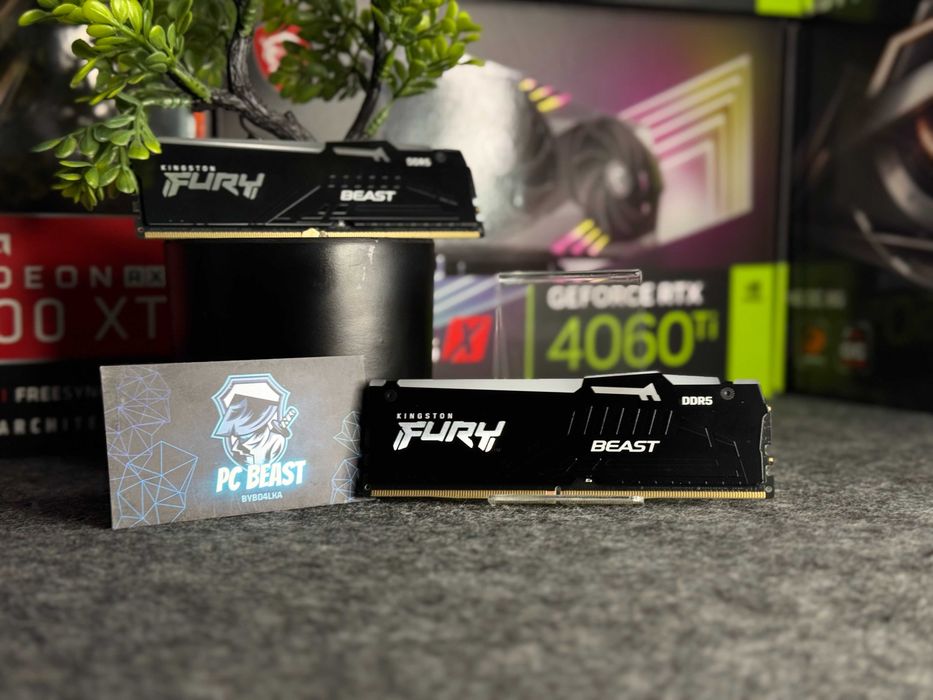 Оперативна пам'ять Kingston Fury Beast RGB DDR5 16GB (2x8) | МАГАЗИН | Гарантія 90 днів