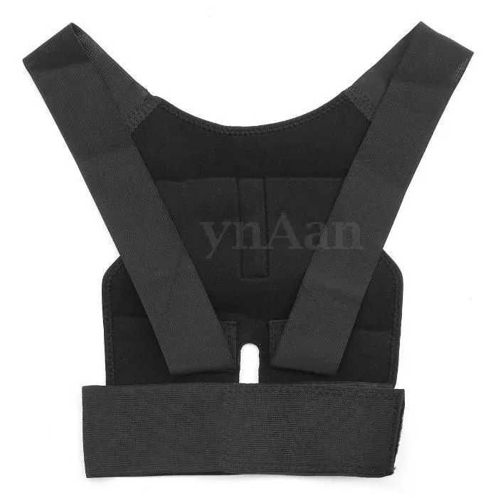 Costas Corretor de Postura Magnético ortopedico preto Coluna. Colete