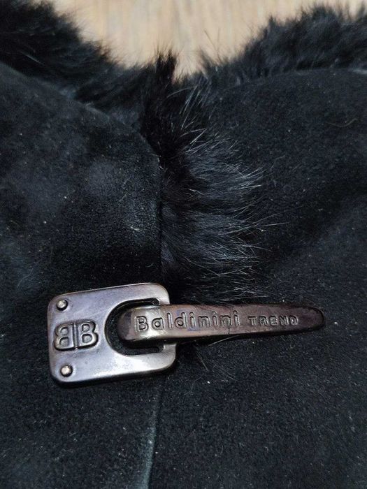 Сапоги зимние на каблуке Baldinini (Италия) натуральная замша и мех.