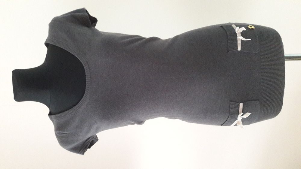 Five Seasons tunika dzianinowa sweterkowa krótki rękawek