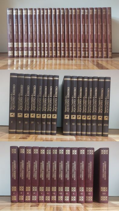 Várias coleções de livros