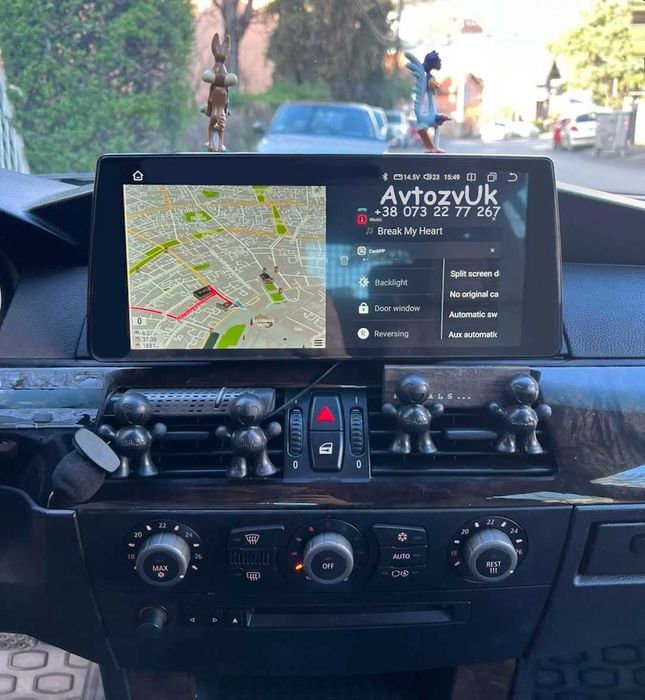 Дисплей BMW 5 е60 е61 е62 e63 е60 е64 е90 магнітола CarPlay Android 15