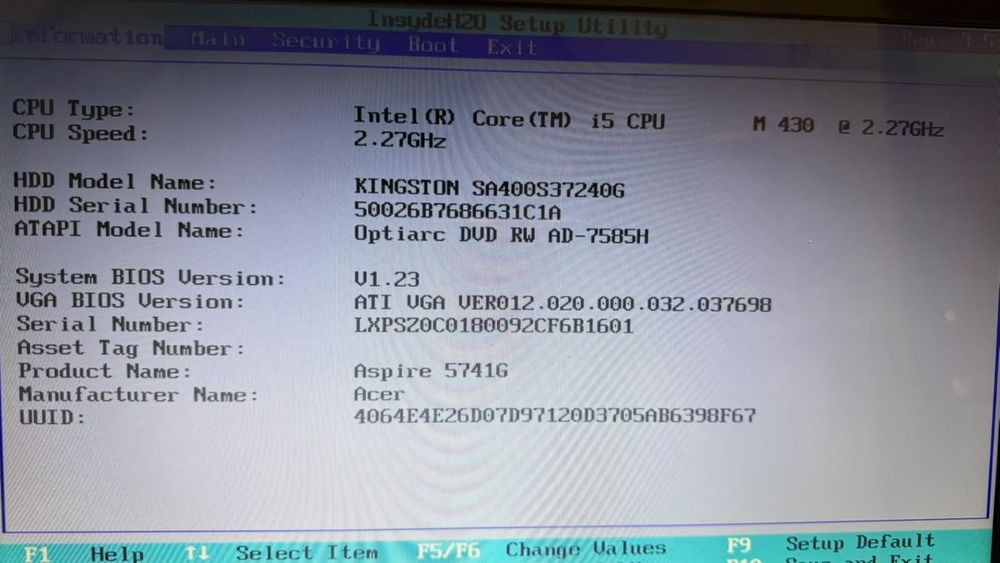 Ноутбук Acer Aspire 5741G