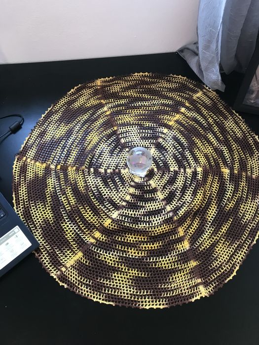 Pano de mesa em croche