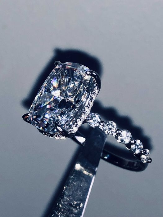 каблучка срібло Тайланд High carbon diamond