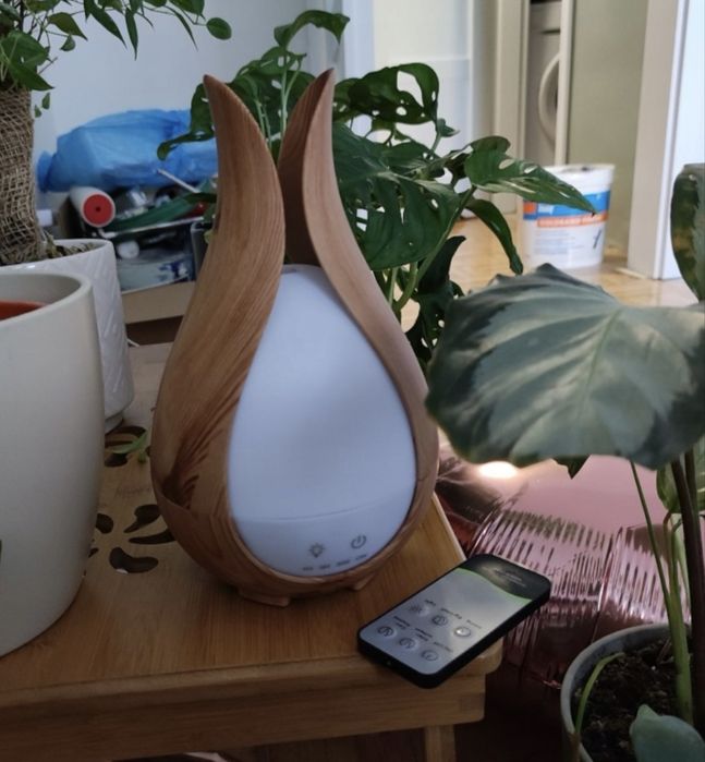 Nawilżacz powietrza + dyfuzor zapachowy - aromaterapia z lampka nocna