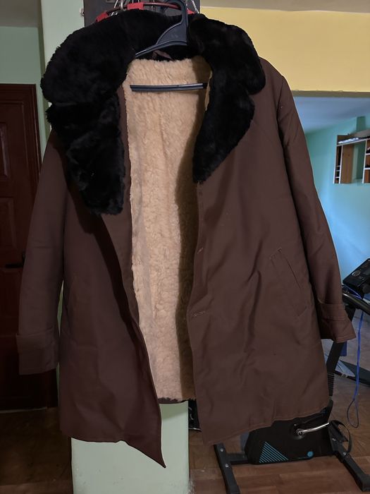 Чоловіче зимове пальто на овчині