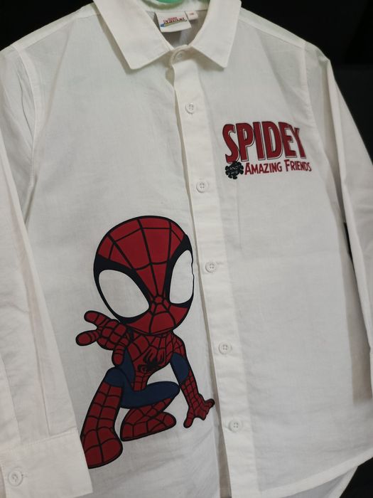 Koszula biała Spiderman, rozm.116