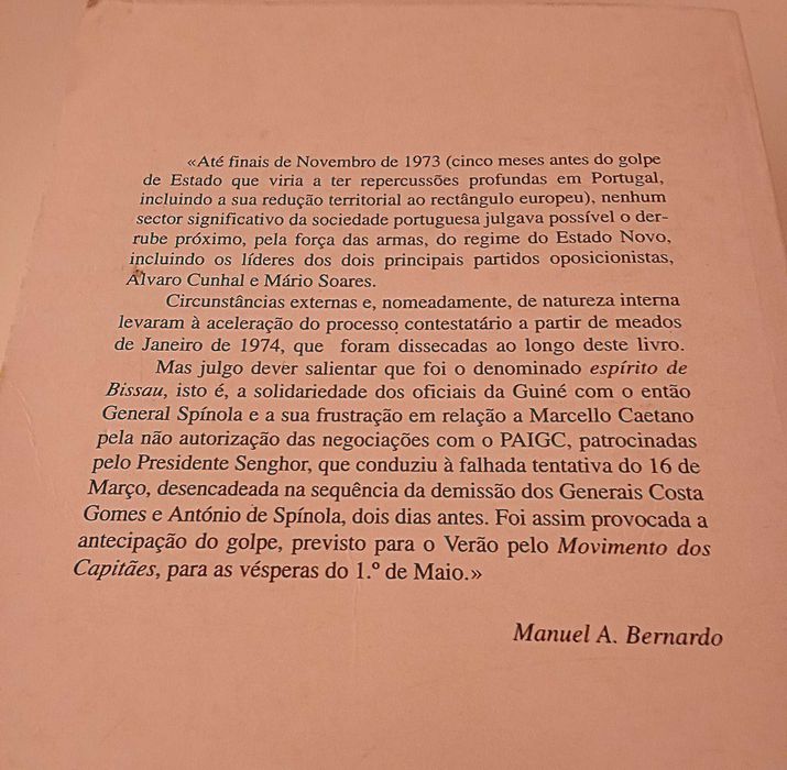 Marcello e Spínola: a Ruptura, Manuel A. Bernardo, portes incl.