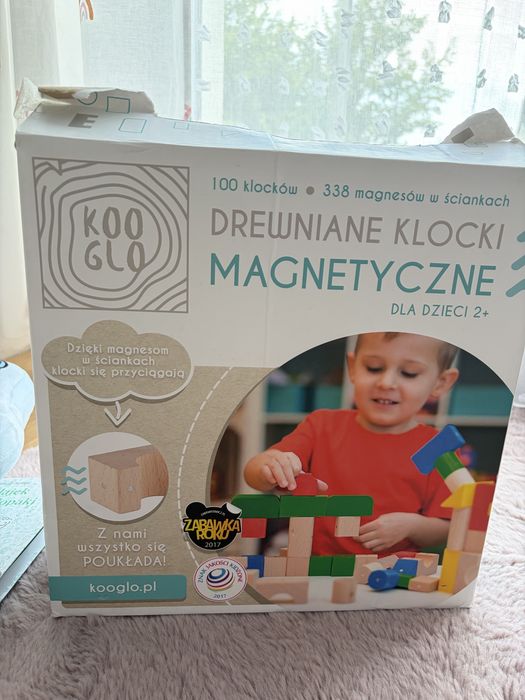 Drewniane klocki  magnetyczne Kooglo 98 szt