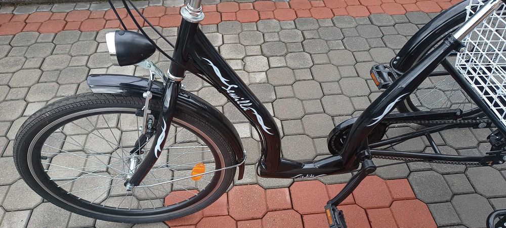 Rower trójkołowy DAWSTAR Sewilla 24 cale czarny.