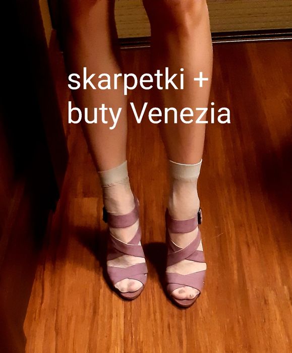 Szpilki 36 Venezia + pasujące skarpetki gratis