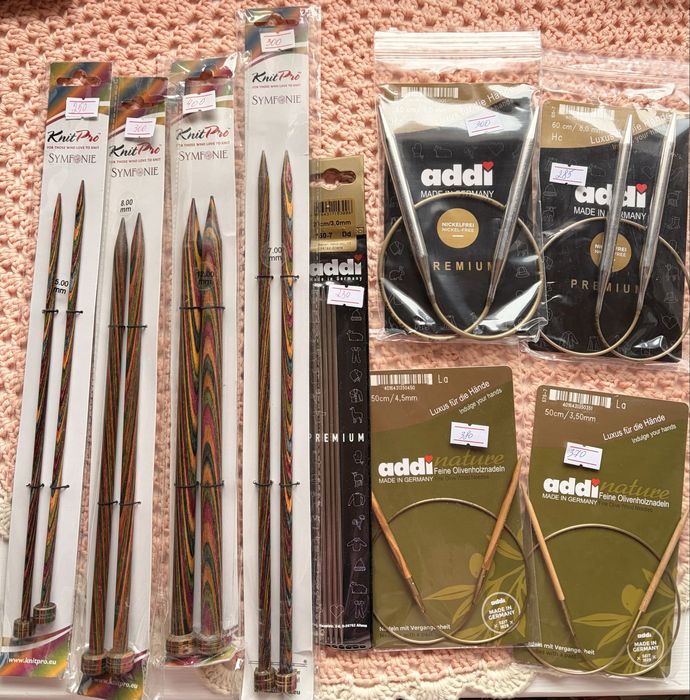 Спиці гачки Addi KnitPro