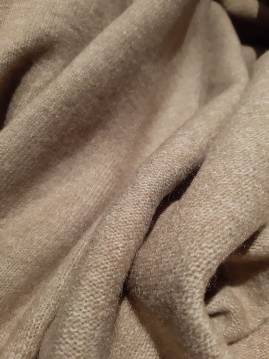 Plaszcz Zara dzianina oversize sweter brąz tkmaxx płaszczyk długi wios