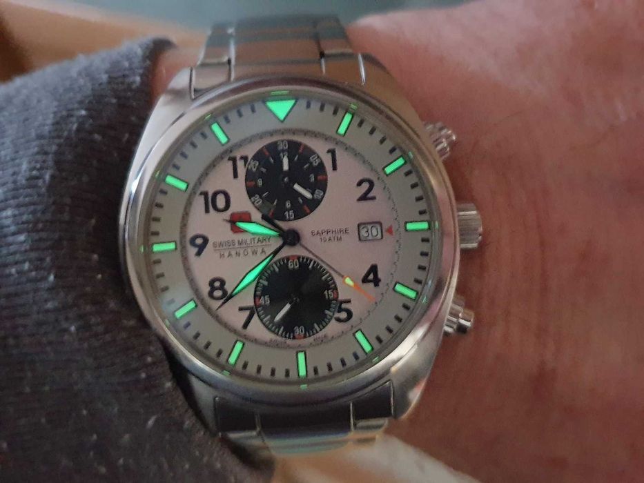 Swiss Military Hanowa Airborne Diver Pilot Army Boldr Alpina Certina