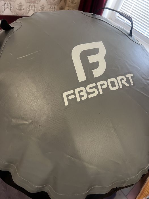 Гімнастична надувна бочка з насосом для йоги гімнастики акробатики FBSPORT