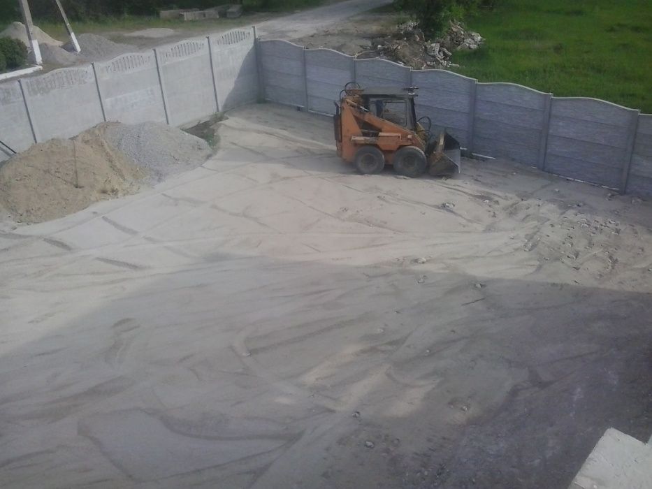 Песок щебень, шлак, отсев, вывоз мусора, минипогрузчик, экскаватор