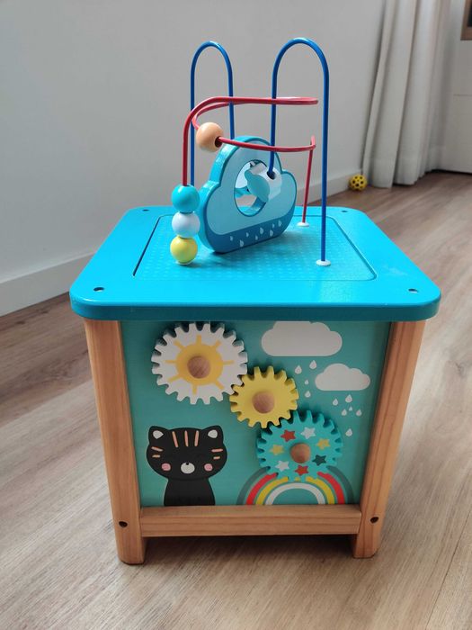 Cubo de atividades, em madeira - Vertbaudet