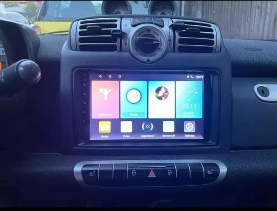 Rádio Android 13 com GPS Smart fortwo W451 (Artigo Novo)