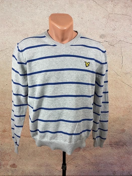 Lyle & Scott roz. M męski sweter w serek