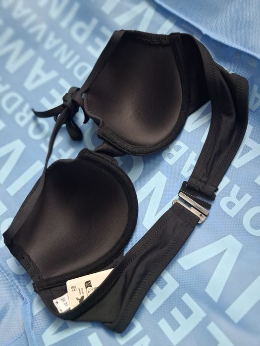 Новий чорний купальник Undiz (Верх 90D + Низ XL з високою талією), з бірками