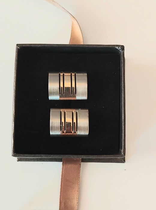 Piekne nowe spinki do mankietow Kruk, odbior osob