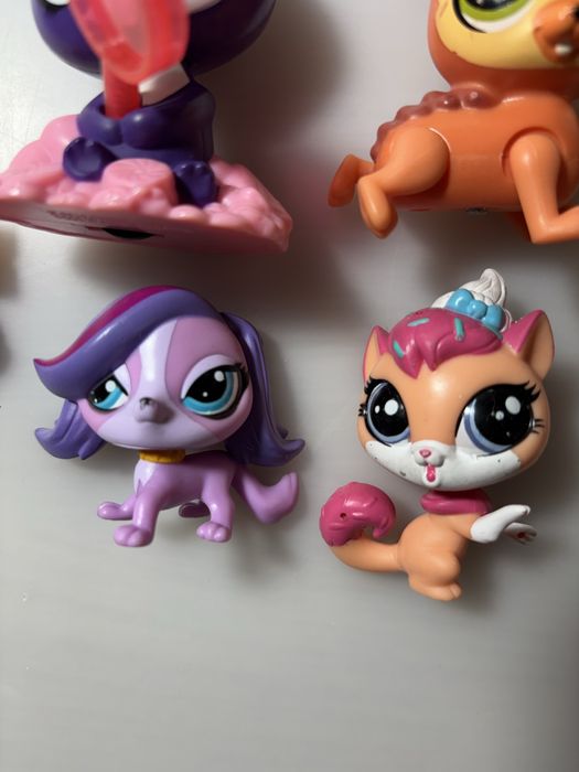 LPS littlest pet shop zestaw 4 figurki i lalka