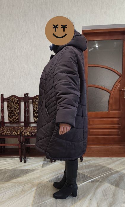 зимовий пуховик великий розмір, 70