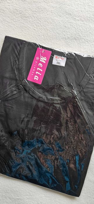 XXL 44 Koszula ciążowa piżama nocna do karmienia odpinana rozpinana