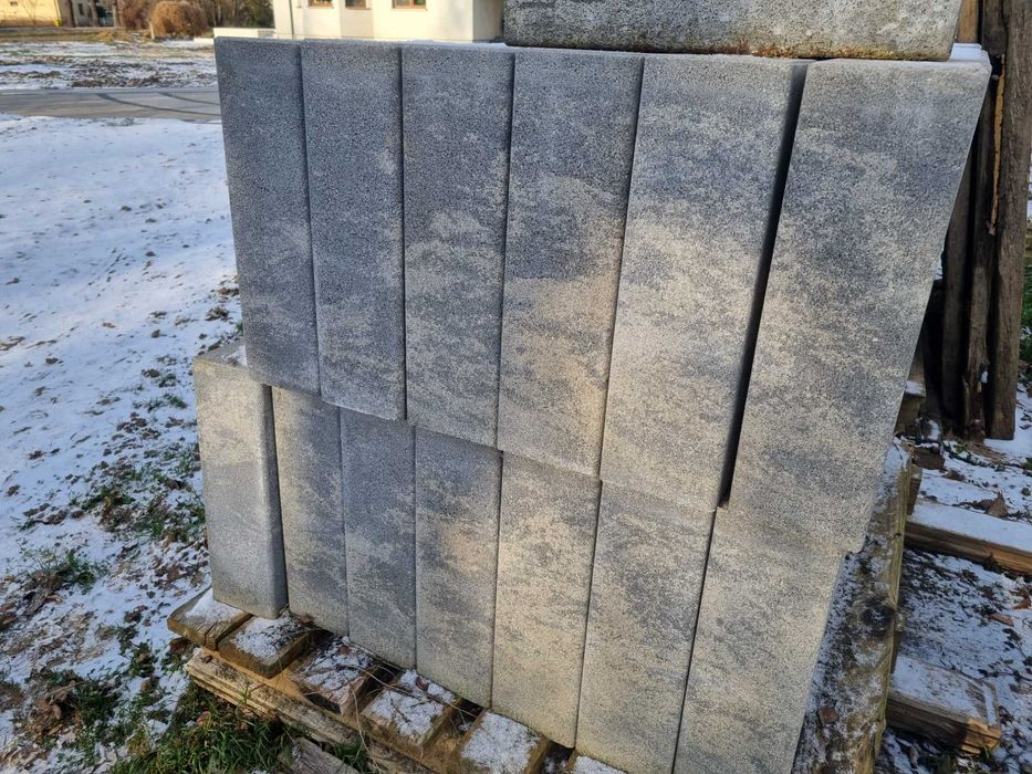 Palisada betonowa obrzeże betonowe 40cm NOVATOR 12x20x40