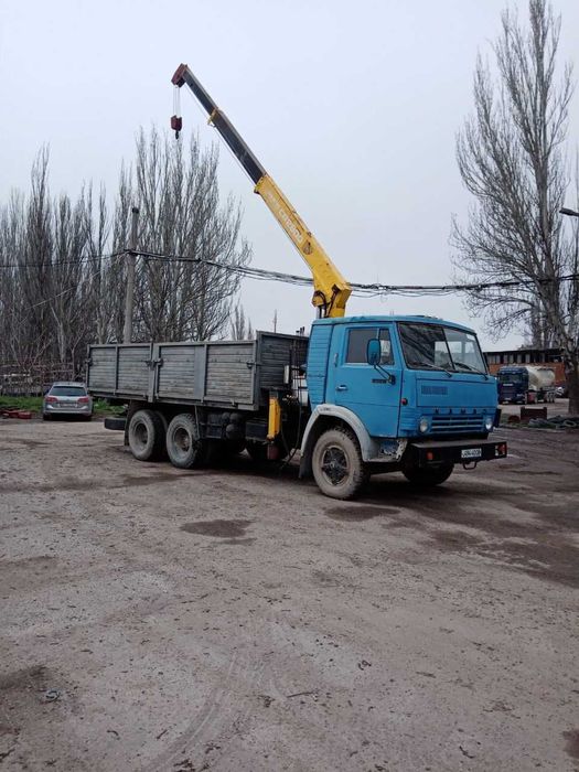КАМАЗ 53202 бортовий з краном-маніпулятором Shin Meiwa 3т, 1987